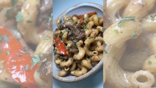 One-pot Philly cheesesteak pasta contains 32 grams of protein - Fox News
