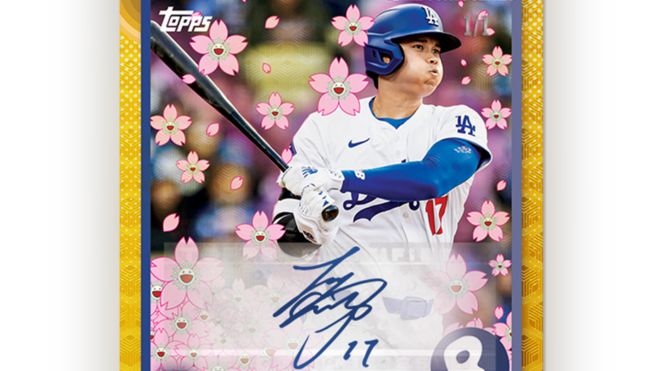 Shohei Ohtani signed baseball card
